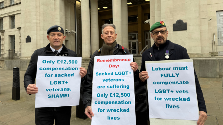 Sacked LGBT+ military demand full compensation